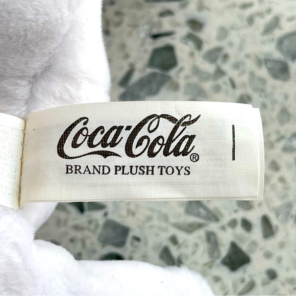 Coca Cola Polar Bear with Green Scarf with tag and Coca Cola bottle - Picture 6 of 6